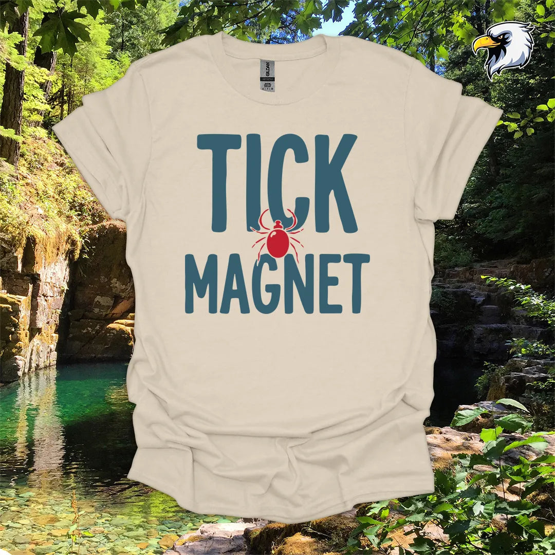 “Tick Magnet” hiking t-shirt – Funny Outdoor Graphic
