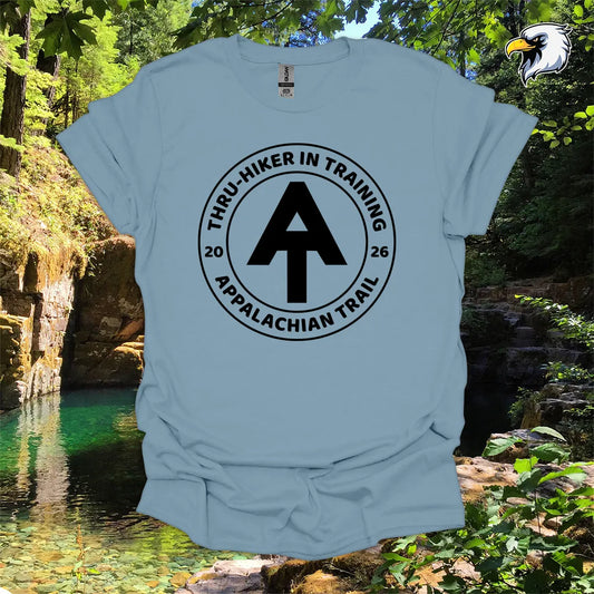 “Thru-Hiker in Training” Hiking T-Shirt – Appalachian Trail Badge